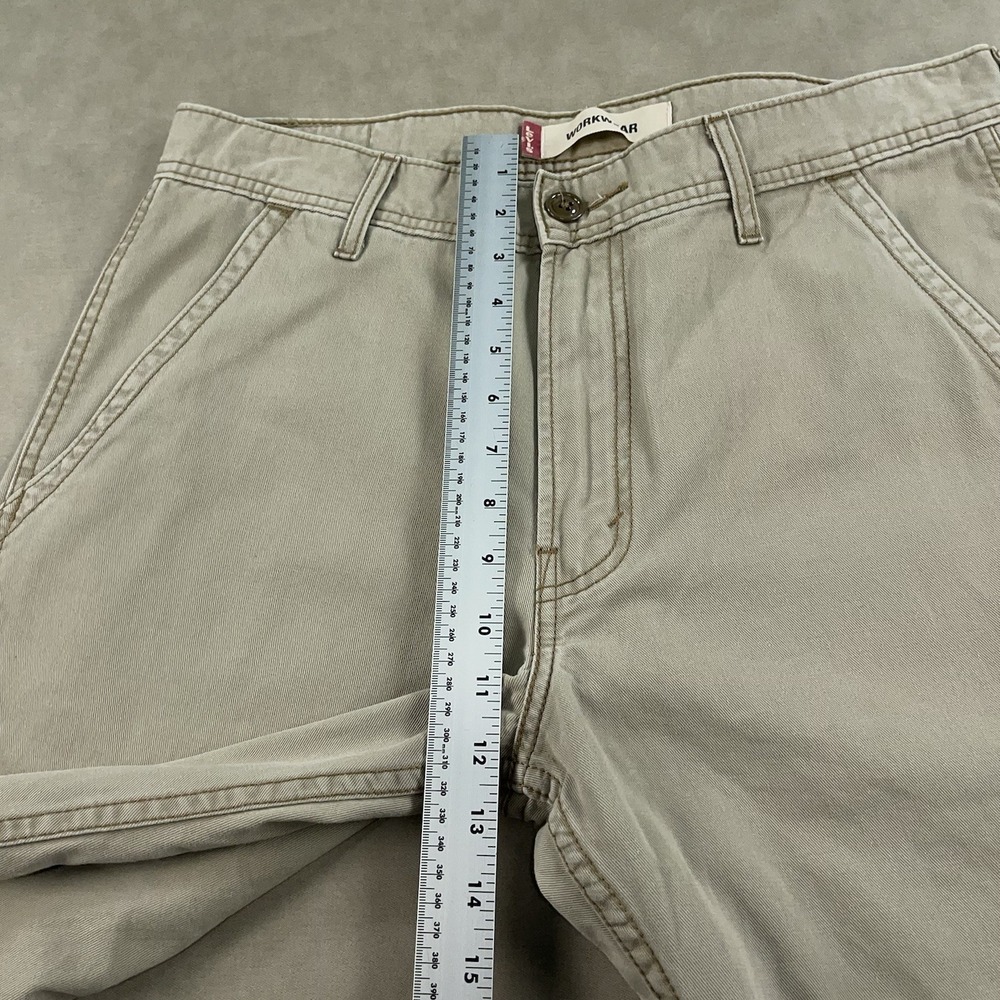 VTG Levis Loose Bootcut Pants Mens 32x32 Beige Workwear Grunge Skate (Fit 34x29) - Picture 10 of 16